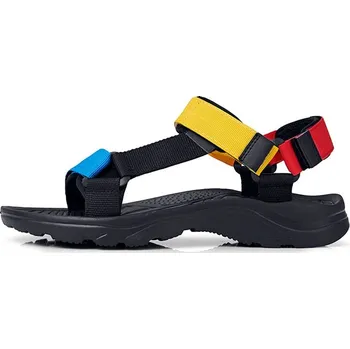 Dámské sandále Kontrastní pánské sandály Barva: Červená, Velikost: 39