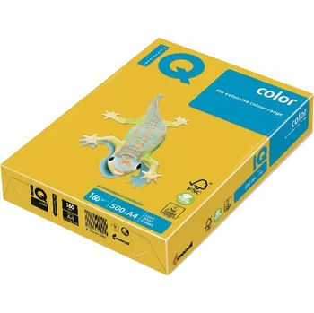 Papír pro tiskárny Papír barevný IQ COLOR A4 160g - zářivě žlutá / 250 listů