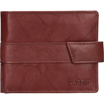 Peněženka Lagen Pánská kožená peněženka s propinkou V-203 hnědá