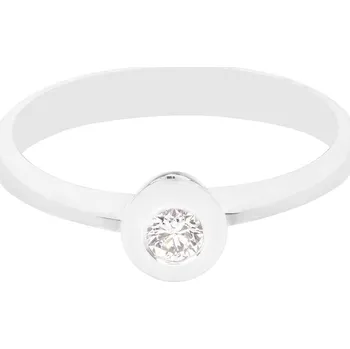 Prsten Zásnubní prsten z bílého zlata s diamantem 21ZP2200525E