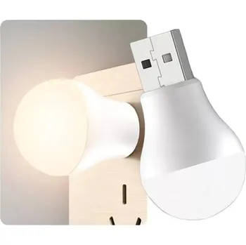 Noční světlo LED USB noční světlo 3500K teplá bílá