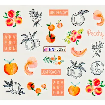 Lak na nehty BIO NAILS Vodolepka BN-2227 ovoce a nápisy