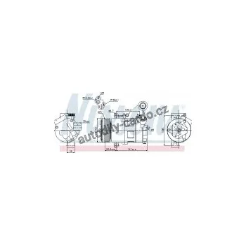 Chladič motoru Kompresor klimatizace NISSENS 89307