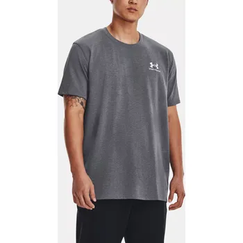 Pánské tričko Pánské tričko Under Armour UA LOGO EMB HEAVYWEIGHT SS-GRY šedé Velikost: M