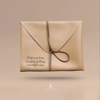 Penál Psaníčko s gravírováním - MILOVANÉ DCEŘI věnování Text: S gravírováním na obrázku, Font: Psací font, Barva pouzdra: Béžová