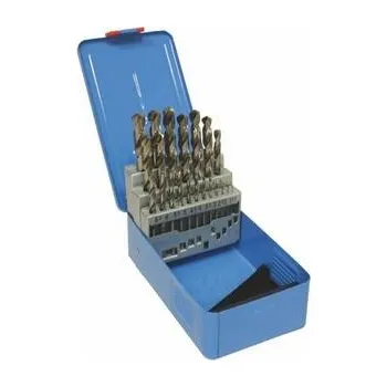 Vrták NÁSTROJE CZ Sada vrtáků 25-dílná 1,00-13,00x0,5mm DIN338RNHSS Lesklá, kovová krabička - SV338RNHSS-25K