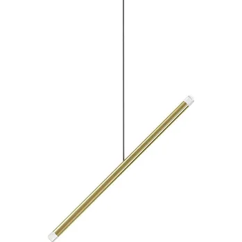 Lodes A-tube Nano Duo, zlaté závěsné svítidlo, 2x1W LED 2700K, 50cm