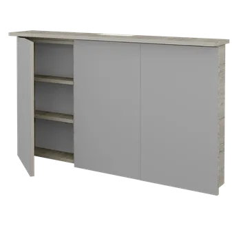 Koupelnový nábytek Dřevojas Třídveřová galerka SANI GA3O 120 - D05 Oregon