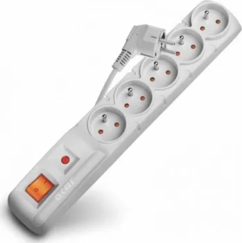 Přepěťová ochrana Napájecí lišta Acar F5 přepěťová ochrana 5 zásuvek 5 m šedá (W0108)