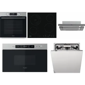 Set domácích spotřebičů WHIRLPOOL OMK58CU1SX + WHIRLPOOL AKT 8900 BA + WHIRLPOOL AKR 749/1 IX + WHIRLPOOL MBNA910X + WHIRLPOOL WIO 3O540 PELG