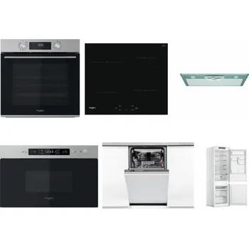 Set domácích spotřebičů WHIRLPOOL OMK58CU1SX + WHIRLPOOL WS Q2760 BF + WHIRLPOOL AKR 650/1 IX + WHIRLPOOL MBNA910X + WHIRLPOOL WSIO 3O34 PFE X + WHIRLPOOL WHC18 T311