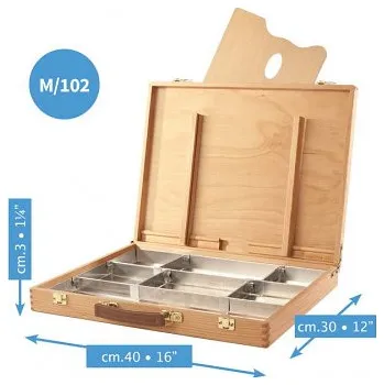 Školní kufřík Luxusní dřevěný kufřík Mabef 30x40cm - M/102 (Luxusní dřevěný kufřík Mabef 30x40cm - M/102)