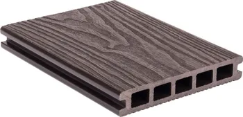 Terasové prkno G21 WPC terasové prkno 300 x 14,8 x 2,5 cm Dark Wood