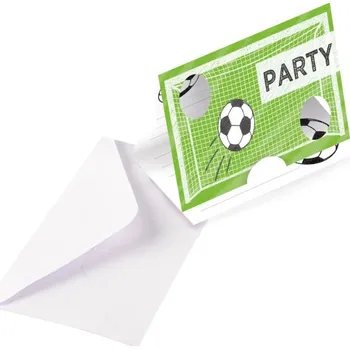 Pozvánka Amscan Party pozvánky fotbal zelené 8 ks