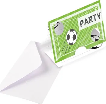 Pozvánka Amscan Party pozvánky fotbal zelené 8 ks