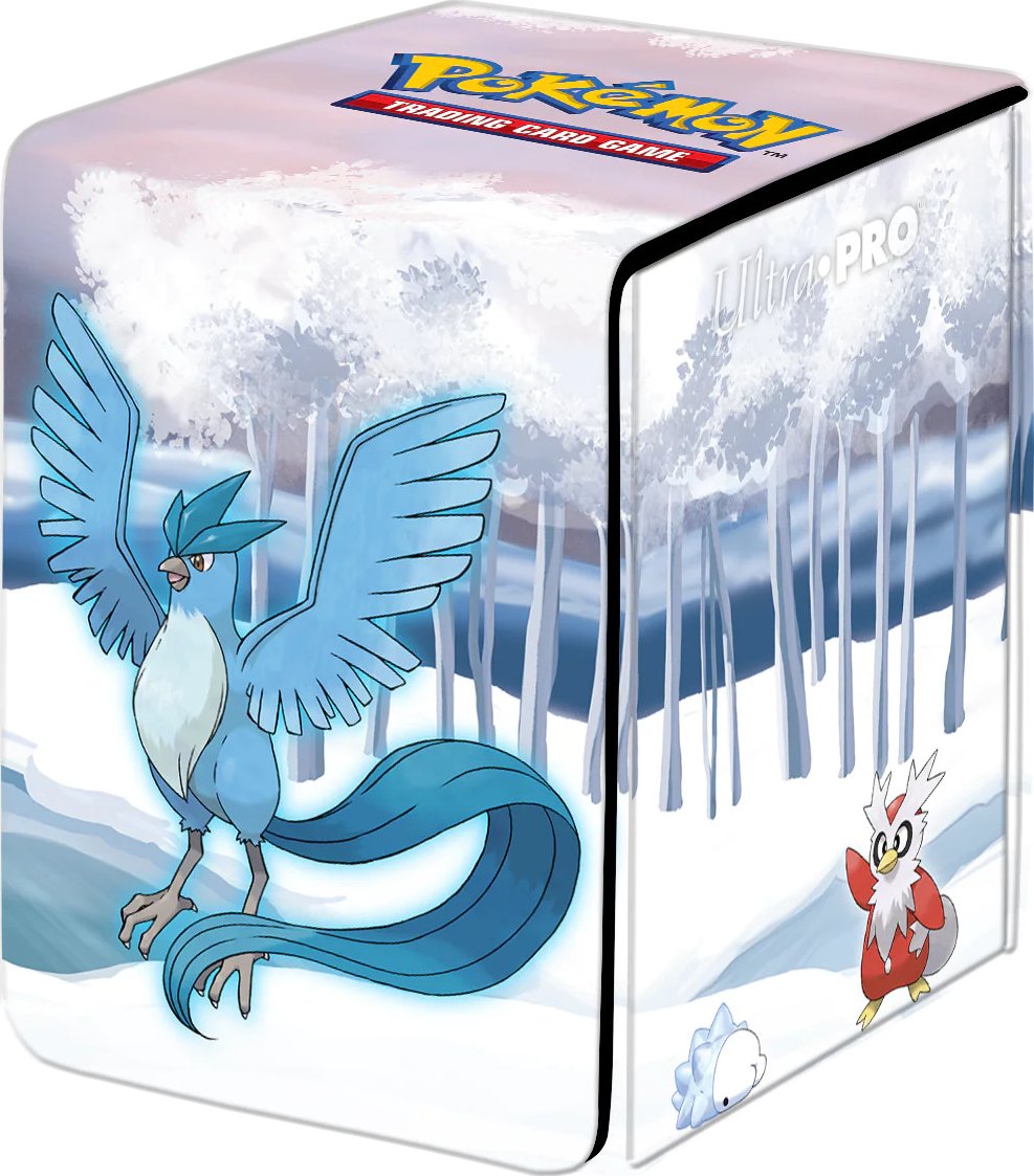 Tapis De Jeux Pokémon Frosted Forest Ultra Pro - 61x34 Cm, Tissu Doux, Antidérapant, Idéal Pour Parties Et Bureau