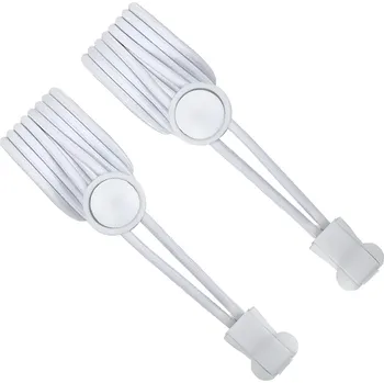 Tkaničky do bot APT AG842A elastické tkaničky 100 cm bílé