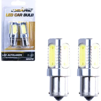 Autožárovka Sada 4CARS HQ LED žárovek BA15S 5*1,5W HP bílá
