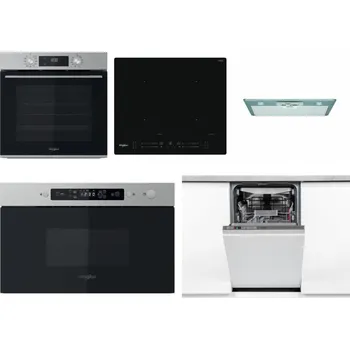 Set domácích spotřebičů WHIRLPOOL OMK58CU1SX + WHIRLPOOL WL S7260 NE + WHIRLPOOL AKR 650/1 IX + WHIRLPOOL MBNA910X + WHIRLPOOL WSIO 3O34 PFE X
