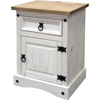 Noční stolek IDEA Nábytek s.r.o. Noční stolek CORONA barevné provedení: Bílá