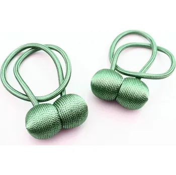 Pro Háčkování Šňůra na závěsy s magnetem modrošedá, 2 ks