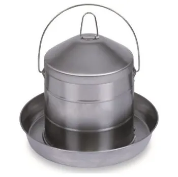 napáječka pro hospodářská zvířata Napájecí kbelík pro drůbež, kovový, 8 litrů - GAUN 12028