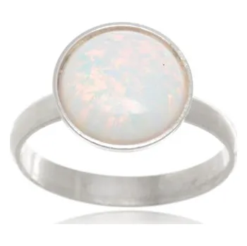 Prsten Dámský stříbrný opálový prsten STRP0380F