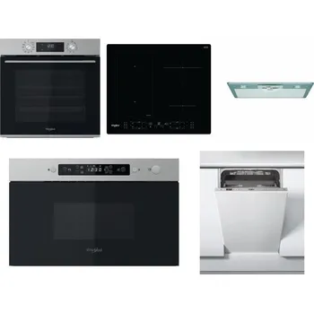 Set domácích spotřebičů WHIRLPOOL OMK58CU1SX + WHIRLPOOL WL B8160 NE + WHIRLPOOL AKR 650/1 IX + WHIRLPOOL MBNA910X + WHIRLPOOL WSIC 3M27 C