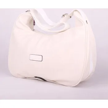 Kabelka Velká krémově bílá crossbody kabelka Basile no. 67 na formát A4