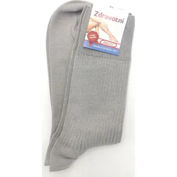 Pánské ponožky Zdravotní ponožky s volným lemem Miketa světle šedá vel. 42