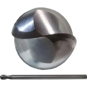 Fréza NÁSTROJE CZ Fréza 6-90/12mm, 2břity, stopka 6mm, R3, kopírovací rádiusová, prodloužená - CZTK-6245-060-BN-HA