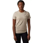 FOX Cyklistické triko s krátkým rukávem - HINKLEY LADY - béžová