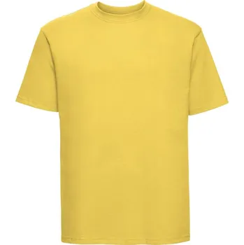 Pánské tričko z těžké bavlny Authentic Russell Barva: Žlutá, Velikost: XL