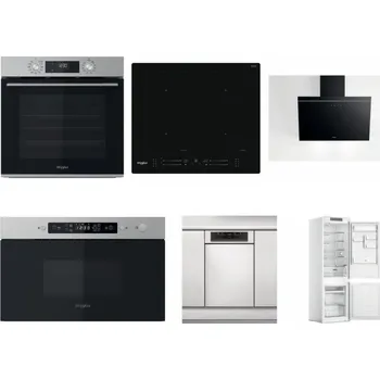 Set domácích spotřebičů WHIRLPOOL OMK58CU1SX + WHIRLPOOL WL S7260 NE + WHIRLPOOL AKR 62F LT K + WHIRLPOOL MBNA910X + WHIRLPOOL WSBO 3O34 PF X + WHIRLPOOL WHC18 T311