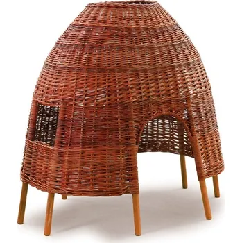 Dřevěná hračka Erzi - Německo Proutěná chýše