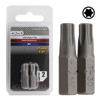 Bit 4CZech Bit 1/4" TX 9 délka 25mm balení 2ks - 4CZ-8074-09