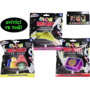 Gadget Grafix Glow kouzelnický set svítící ve tmě - 3 druhy Druh: Kalíšky