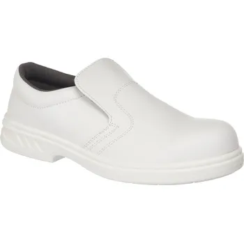 Pracovní obuv PORTWEST STEELITE SLIP ON SAFETY S2 FW81 / Bezpečnostní polobotka S2 - bílá 48