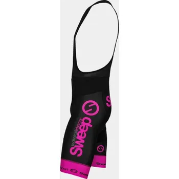 cyklistický dres SWEEP CYKLISTICKÉ KRAŤASY ELITE 75 CYKLO-K011A ČERNO/RŮŽOVÉ FLUO Varianta: L