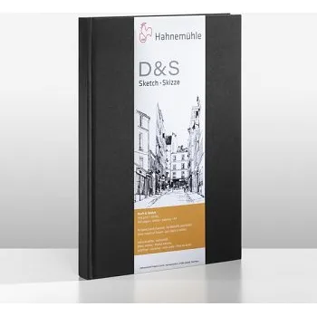 Skicovací kniha Hahnemühle D&S A4 portrait černá (Skicovací kniha Hahnemühle D&S A4 portrait černá)