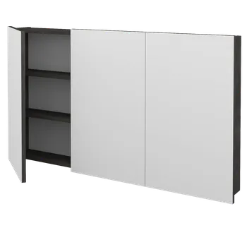 Koupelnový nábytek Dřevojas Třídveřová galerka Q GA3 120 - D16 Beton tmavý