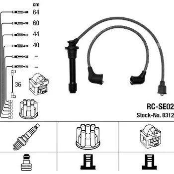 Zapalovací kabel NGK Sada kabelů pro zapalování 8312