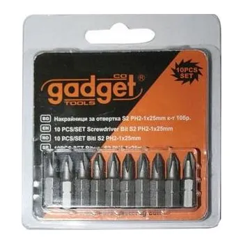 Bit Gadget Sada bitů 10-dílná S2 PH-2x25mm GD - TM-390711