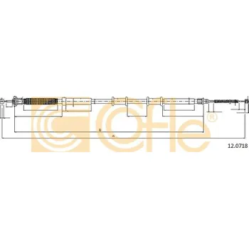 Lanko parkovací brzdy COFLE Tažné lanko, parkovací brzda 120718