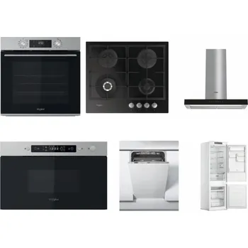 Set domácích spotřebičů WHIRLPOOL OMK58CU1SX + WHIRLPOOL GOFL 629/NB + WHIRLPOOL WHBS 62F LT K + WHIRLPOOL MBNA910X + WHIRLPOOL WSIC 3M27 C + WHIRLPOOL WHC18 T311