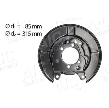 Auto-moto Ochranný plech proti rozstřikování, brzdový kotouč AIC 58270