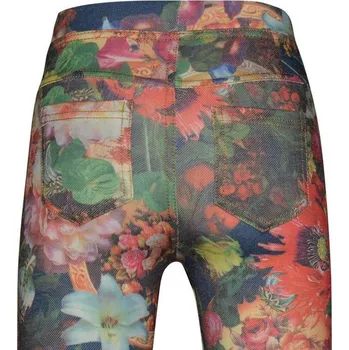 Dupačky Pidilidi Legíny dívčí Pidilidi, PD0981-24 květiny Vel. 98/104