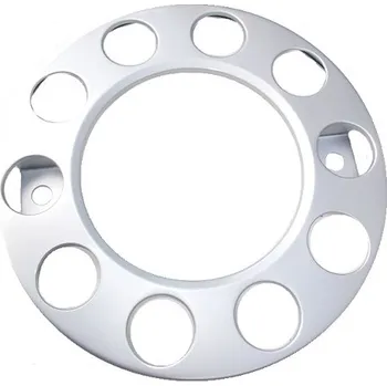 Poklice na kolo Kryt kola 22,5 / 10 děr šedá matná ocel 420/60 upevnění na dva šrouby