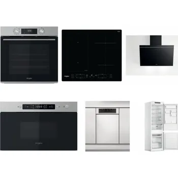 Set domácích spotřebičů WHIRLPOOL OMK58CU1SX + WHIRLPOOL WL B8160 NE + WHIRLPOOL AKR 62F LT K + WHIRLPOOL MBNA910X + WHIRLPOOL WSBO 3O34 PF X + WHIRLPOOL WHC18 T311