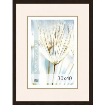 Rám na obraz Dřevěný rám tmavě hnědý Quadro6 – 30x40cm (Dřevěný rám tmavě hnědý Quadro6 – 30x40cm)